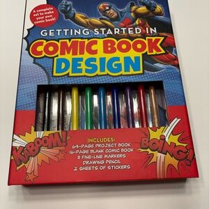 Comic Book Design Kit with Markers